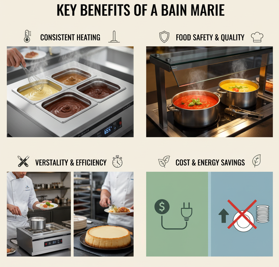 Advantages of  Space Efficiency Bain Marie