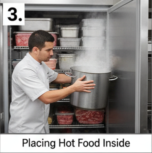 Placing Hot Food Directly Inside